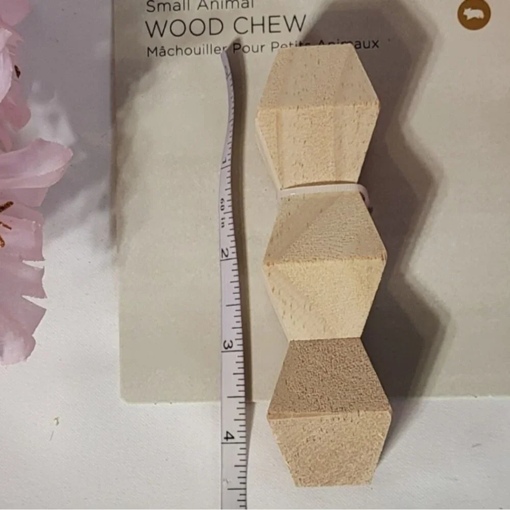 Nate + Jeremiah Bundle Of 4 Small Animal 4.5in Wood Block Chews- Brand New